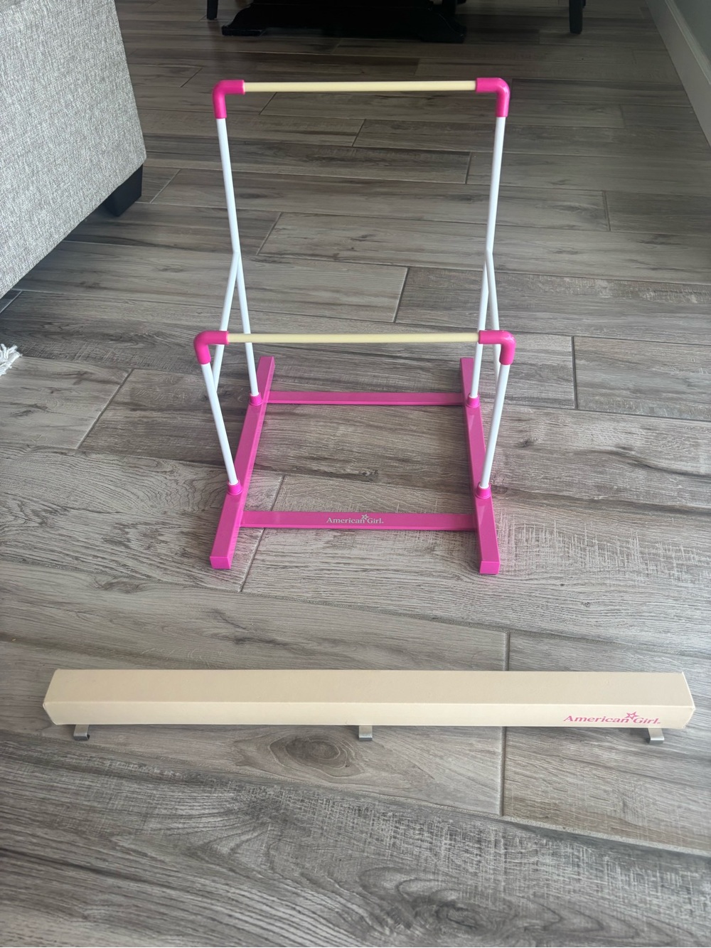 American Girl Gymnastics Doll Ballet Barre Set